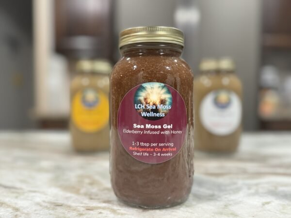 sea moss gel - elderberry