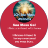 Hibiscus & Sea Moss Gel with Honey, showcasing its natural, nutrient-rich ingredients.